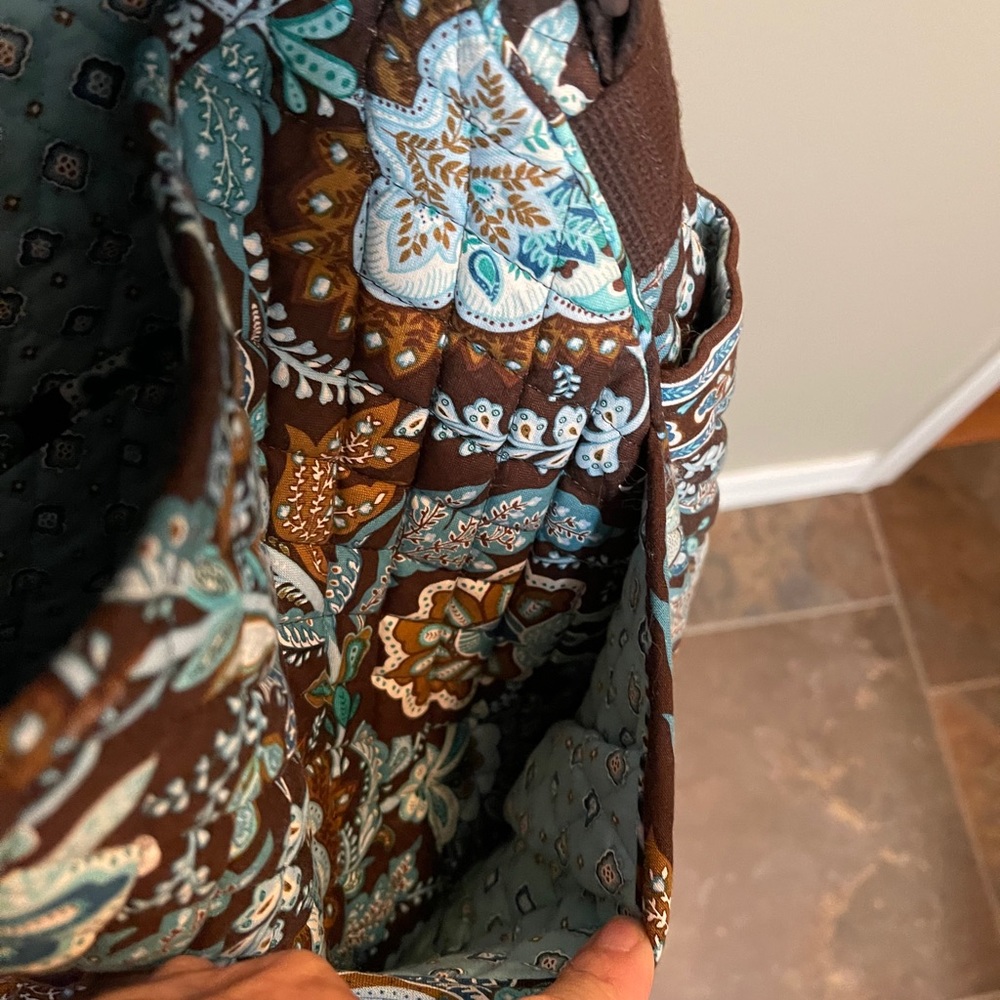 Vera Bradley Java Blue Pattern Messenger Bag - image 6